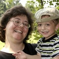 2005-07-09 Sam and Mom Grin