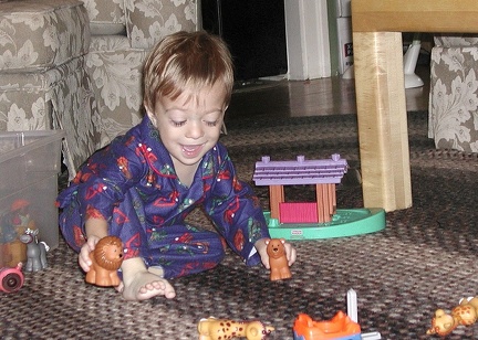 2004-11-01 Sam Plays with Animals